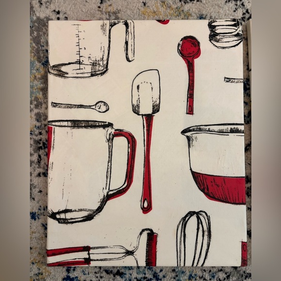 Modern Kitchen Utensil Canvas Art Set - Picture 2 of 7